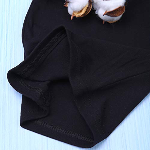 Coobey 5 Pack Toddler Kids Cotton Tank Top Undershirts Boys or Girls Soft Undershirt Tees (3-4T, Black) - Thumbnail 4