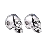 Accessoires de rivets DIY - parfaits pour collier, bracelet, pendentif, projet de scrapbooking, porte-clés, porte-clés, chaîne de pull, bracelet de cheville, accessoires décoratifs pour téléphone portable, etc., punk skull