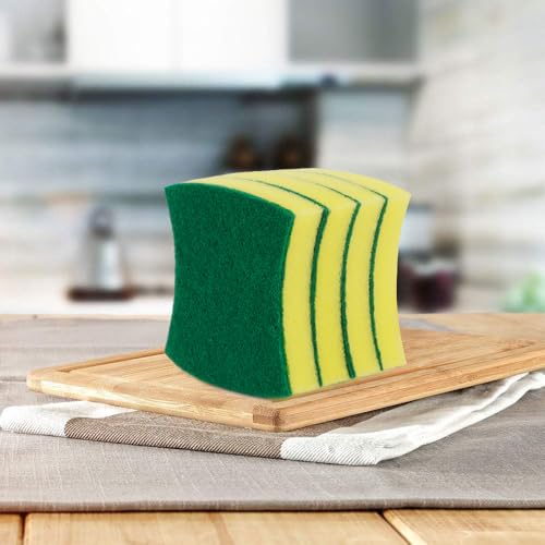Image of AIDEA Sponges Kitchen, 24 Pack Heavy Duty Dish Sponge, Cleaning Dish Scrubber Sponge for Home and Kitchen, Stink-Free Cleaning Supplies for Pots, Pans