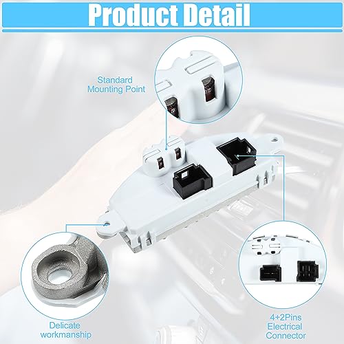 Image of ACROPIX HVAC Heater Blower Motor Resistor Regulator Module Fit for Mercedes-Benz GLE300d 2.1 Diesel GLE350 3.5 4matic 2016-2017 No.1669066300 - Pack of 1