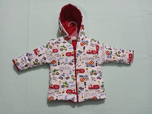 Image of Navy zone Baby Reversible Sweater Jacket - Baby Jacket /Winter Jackets for Toddler Girls /Boys- Sweater for Baby Girls /Baby Boys (OR, 0-6 Months)