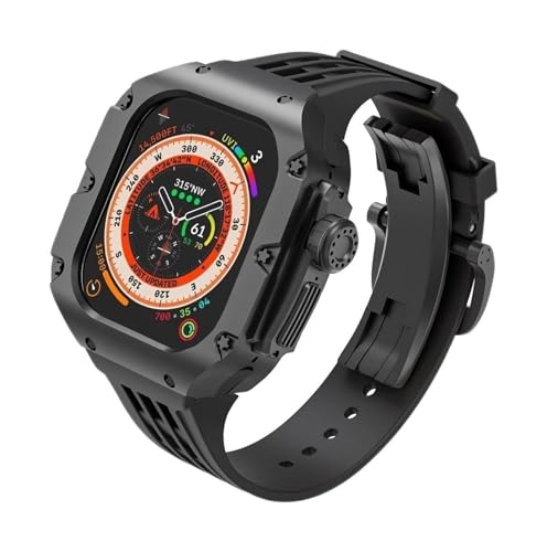 Bracelet caoutchouc et boîtier titane Apple Watch Ultra 2 style RM sport