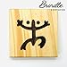 Puerto Rican Pride Coasters (by Brindle Designs): Permanent Engraved Gift Set of 4 Wood Coasters. Coqui Symbol, Made in Puerto Rico Barcode, Map & , Taino Sun