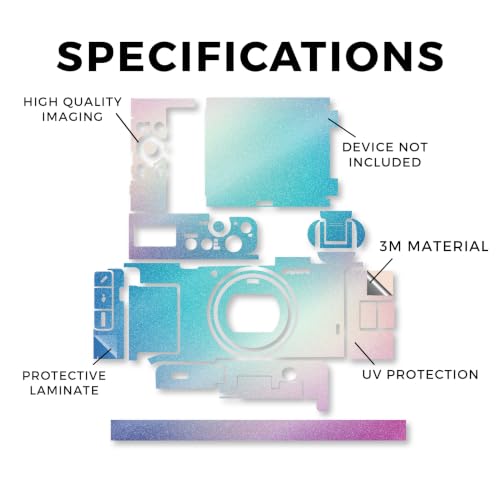 Image of Glossy Glitter Camera Skin Compatible with Sony ZV-1 Mark II (2023) - Vivid Fog - Premium 3M Vinyl Protective Wrap Decal Cover - Easy to Apply | Crafted in the USA by MightySkins