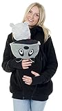 Die Jacke hat eingenähte, elastische Stulpen mit Daumenloch