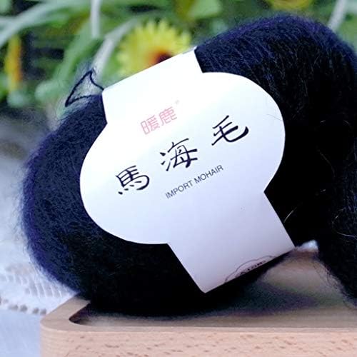 Hacloser 25g/Skein Soft Mohair Yarn for Knitting, Cashmere Wool Yarn DIY Shawl Scarf Crochet Thread Supplies (37#)