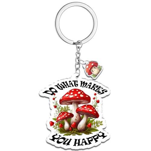 QuLuvaeri Cute Mushroom Keychain Gifts for Teen Girls Mushrooms Gifts