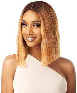 Outre Synthetic Blunt Cut Bob Swiss Lace Front Wig - ALANA