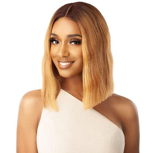Outre Synthetic Blunt Cut Bob Swiss Lace Front Wig - ALANA
