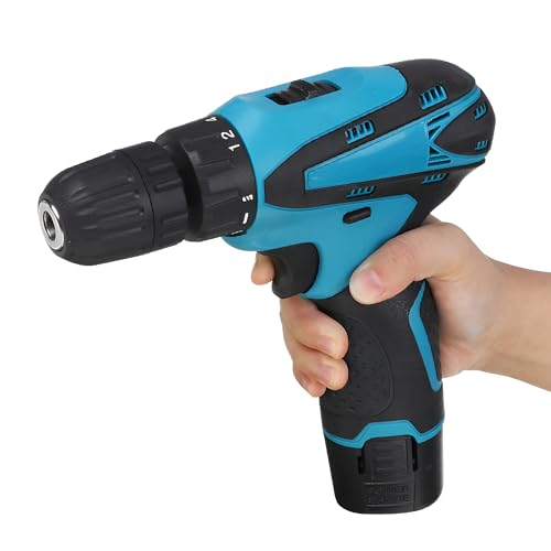 Trapano Avvitatore Elettrico 12V A Batteria Con Percussione – Kit Con 2 Batterie, 12 Punte, 10 Bussole, Albero Flessibile, Valigetta - 10