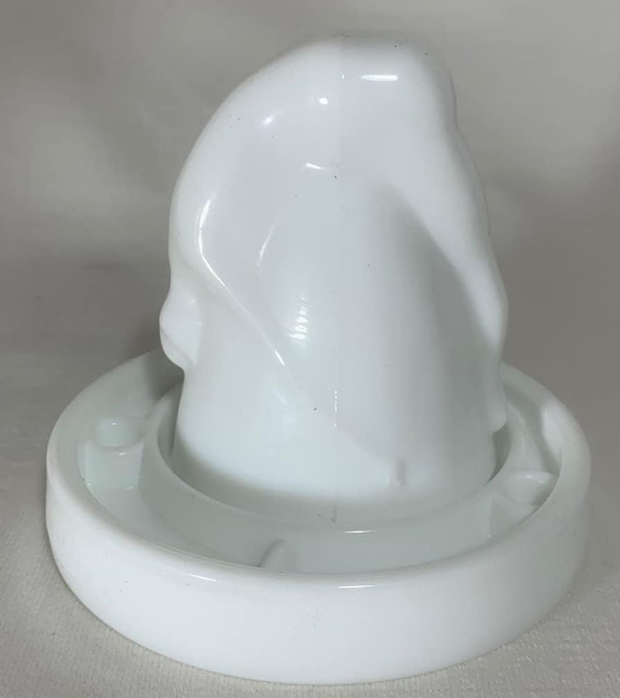 Shot Glass - Bottoms Up Whiskey w/Coaster - American Made - Mosser Glass USA (Milk)