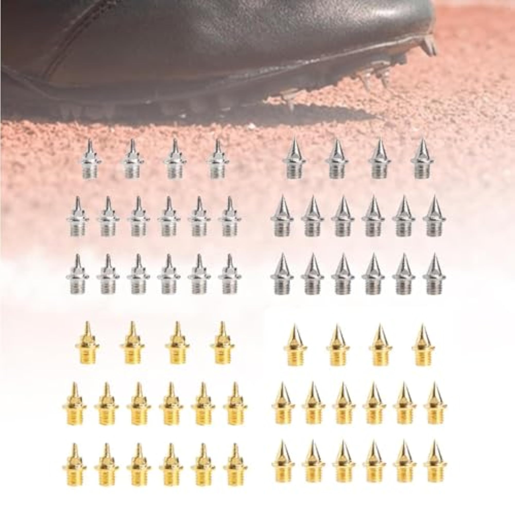 16 Pieces Replacement Spikes for Track Shoes