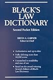 Black's Law Dictionary, Second Pocket Edition by Bryan A. Garner (2001-06-01) -  West Publishing Company