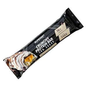 Superset Nutrition | Crunchy Protein Bar (64 g) | Eiwitrepen | Heerlijke eiwitrepen en weinig suiker