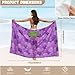 UNICEU Grape Print Bikini Sets for Women with Cover Up Slimming Back Cutout Halter Bikinis Set Breathable Fashion Travel Vacation Bathing Suit Coverup Skirt