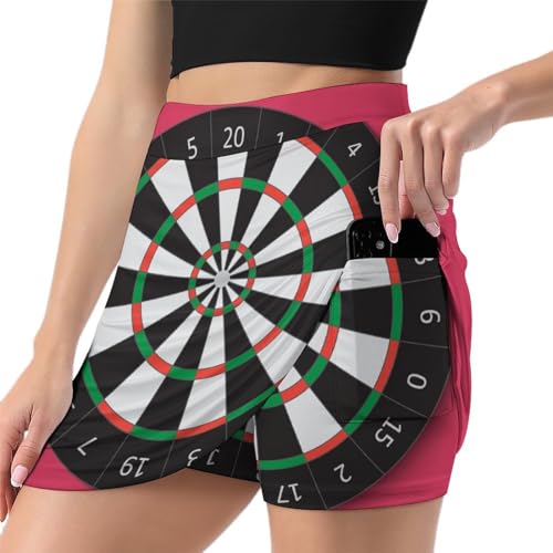 Mini jupe de course anti-frottement avec poche de rangement pour femme