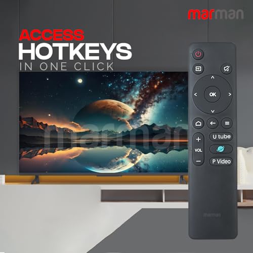 Image of marman Compatible with Lloyd Tv Remote Control Original Suitable for UHD FHD 4K LED TV Non Voice Command & No Bluetooth Connection with Streaming Apps - Pairing is Not Required