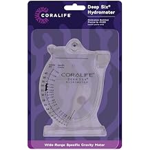 Coralife Aquarium Fish Tank Deep Six Hydrometer For Measuring Water Salinity PPT and Specific Gravity