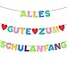 Produktbild MEJOSER Schulanfang Einschulung Schuleinführung Girlande Filz Alles Gute zum Schulanfang Girlande Banner Hänge Deko für Schulbeginn Schulstart Dekoration Schule Jungs Mädchen Bunt