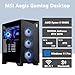 MSI Aegis ZS2 Gaming Desktop | AMD 12-Core Zen 5 Ryzen 9 9900X | 64GB DDR5 2TB SSD | GeForce RTX 5070 DLSS 4 | 360mm Liquid Cooler | Wi-Fi 7 | 750W 80+ Gold Power Supply Win11 Pro w/DLCA Accessory
