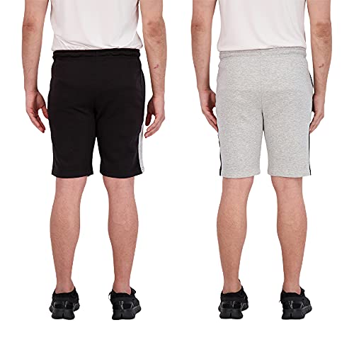 Unipro Mens Basketball Shorts With Pockets 2 Pack Quick Dry Athletic Mesh Short For Men Gym Workout And Training Clothing (As1, Alpha, X_L, Regular, Regular, Black-Grey Heather) #TOP2