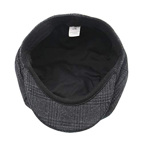 Image of jerague Wool Newsboy Cap for Men Women - Classic Vintage Gatsby Lvy Cabbie Hat Flat Beret Cap