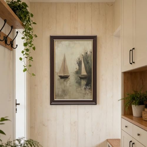 Tableau style rural rétro de haute qualité sur toile de lin - 6
