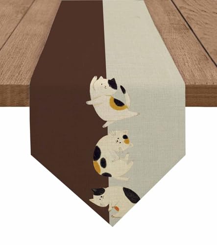 Inunoya �e�[�u�������i�[ 33×153cm �_�C�j���O���[�� ������� �h�� �ϋv �k���� �H��J�o�[ ����� �C���e���A ���� ���֏��� �z�[���f�R���[�V���� ������ �p�[�e�B�[ �a�� �����L �e �u���E��