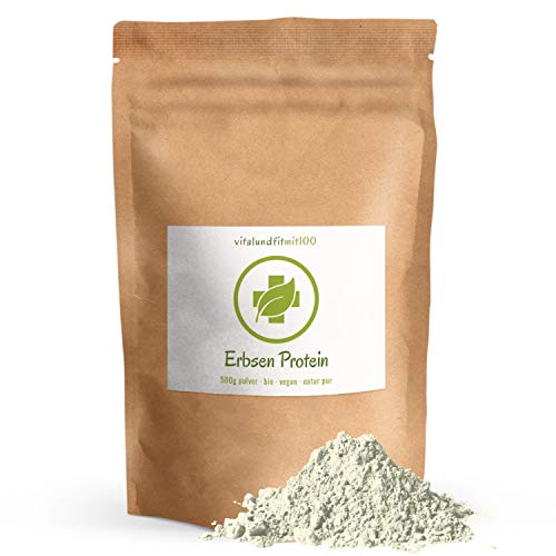 Bio Erbsen Protein Pulver 500 g - Gemüsepulver - Erbsenpulver - ein veganes pflanzliches Protein - natürlicher Energielieferant