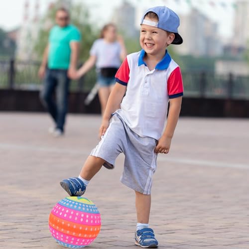 Großer Leuchtender Springball, Blinkender Leuchtender Ball, Kinderball Bildung, Glänzender Springball für Erwachsene Mehrfarbig Leuchtet Im Dunkeln, Lernspielzeug Glänzendes Spielzeug