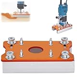 2-in-1 Invisible Fastening Nut Slotting Base, 2026 Upgraded Wood Router Base Plate, Precision Woodworking Router Accessory Slotted Bracket with Dual Fastening & Slotting Function for Cabinet (Style A)