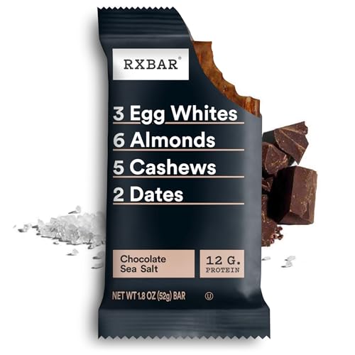 RXBAR Protein Bars, Protein Snack, Snack Bars, Chocolate Sea Salt, 22oz Box (12 Count) image 6