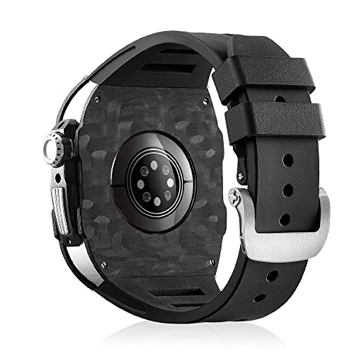 Accessoires iWatch antichoc coque métal carbone bouton couronne fluide - 6