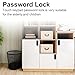 Code Security Lock Touch,VDHU Electronic Cabinet Deadbolt Lock,Digital Keypad Password Keyless Entry Key Access for Doors Coded Locker for Furniture,Hotel, Company, Factory (L=30)