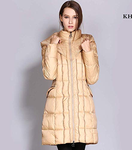 YOUNG Manteau col de Fourrure d'hiver en Coton épais pour Femmes