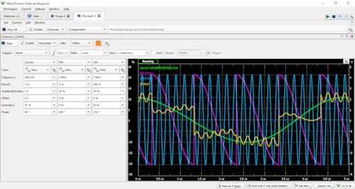 Image of Digilent Analog Discovery Pro ADP2230: Mixed Signal USB Oscilloscope, Waveform Generator, Logic Analyzer, and Variable Power Supply