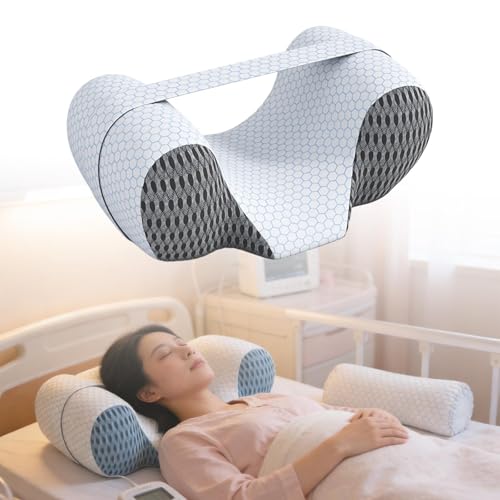 MotiveTech Almohada para Prevenir, Mantiene La Cabeza Recta, Ergonómica con Soporte para El Cuello para Camas, Mujeres Y Hombres, Correa Gris 70cm, Individual - imagen 6