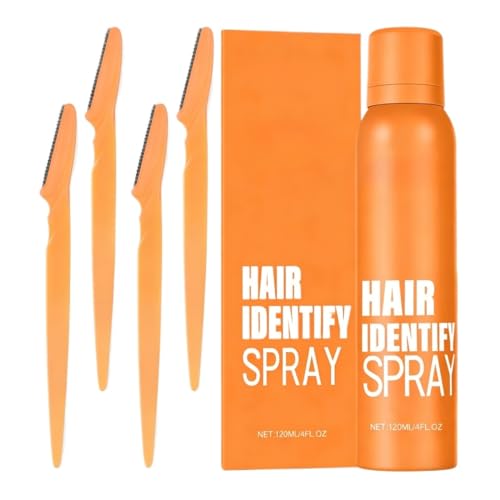 Spray De Identificación Del Vello Facial, 120 Ml, Fácil De Usar, Hidratante Y Marcado Del Cabello For Depilación, Con Afeitadora For Cejas(3pcs)