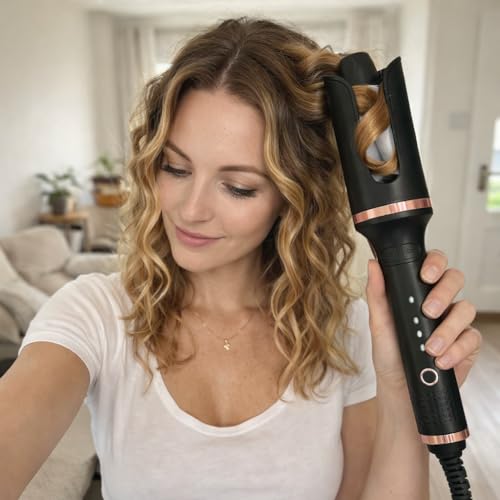 Rizador de Pelo Automatico My Tulip ID Italian Design - Automatic Hair Curler con 3 Temperaturas (160ºC / 190ºC / 220ºC) para Todo Tipo de Cabellos - Modelador de Cabello Profesional - imagen 4