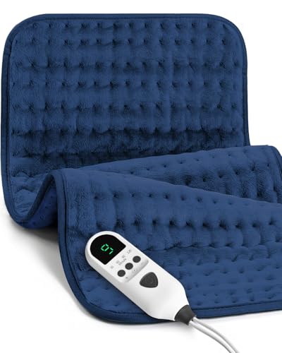 Heating Pad for Back Pain and Cramp Relief, Large 33'x17' Electric Heating Pad for Neck and Shoulders Moist Dry Heat with 9 Adjustable Heat, Auto Shut-Off Timer, Gifts for Women Mom