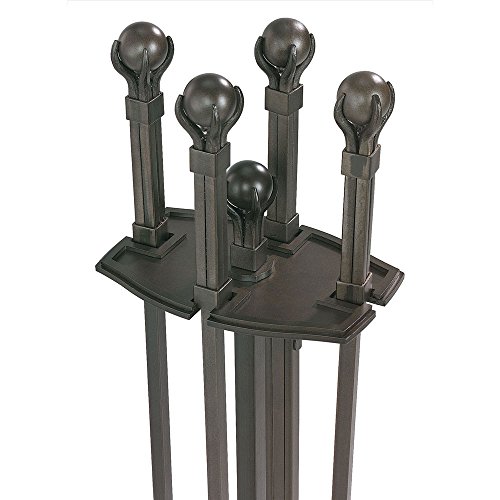 Napa Forge Pilgrim Home Hearth 18042 Ball Claw Fireplace Tool Set, 30″H, 22 Lbs, Burnished Black #TOP1