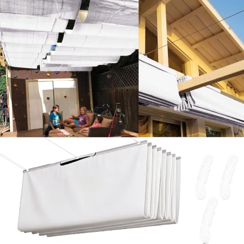 Voile ombrage imperméable blanc pour stopper la chaleur - 2