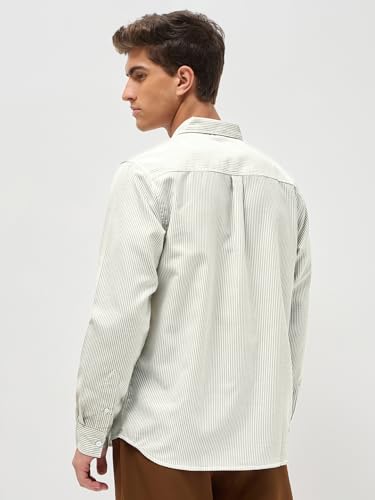 Image of Urbano Fashion Men's Cotton Full Sleeve Regular Fit Casual Striped Shirt