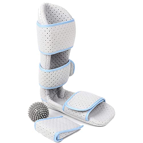 Support de pied avec boule de massage et orthèse de nuit ajustable pour fasciite plantaire