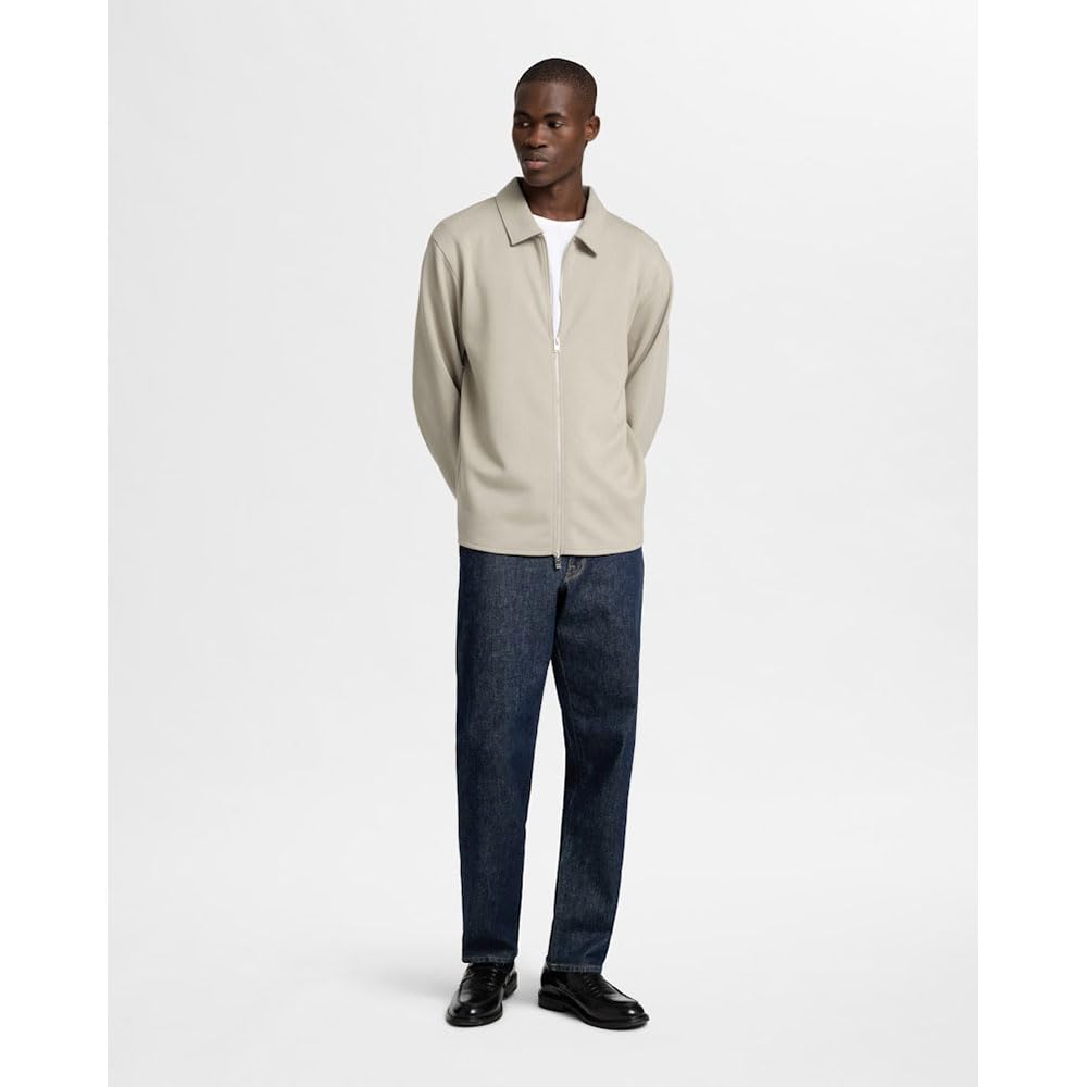 SELETED HOMME SLHEMANUEL Soft Full Zip Sweat NOOS, Czysty kaszmir., XXL