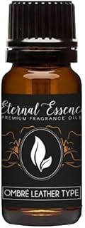 Eternal Essence Oils Leather Ombré 10ml Fragrance Oil – Black Leather, Cardamom, Amber Resin & Smoked Tobacco – Deep, Spiced, Floral-Leather Scent for Men