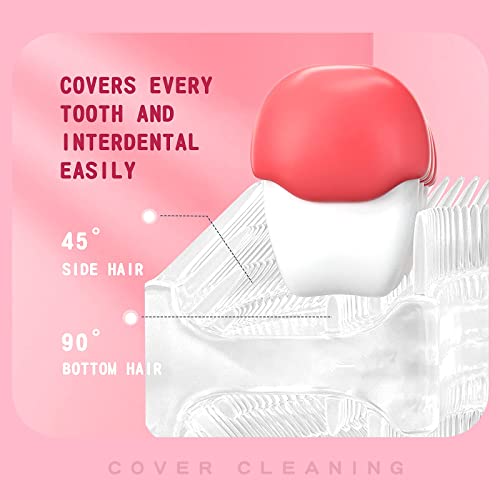 Kids U Shaped Electric Toothbrush With 4 Brush Heads, Sonic Toothbrush Kids With 5 Modes, Cartoon Dinosaur 360-Degree Cleaning Ipx7 Waterproof Design (6-12 Age (Pink)) #TOP4