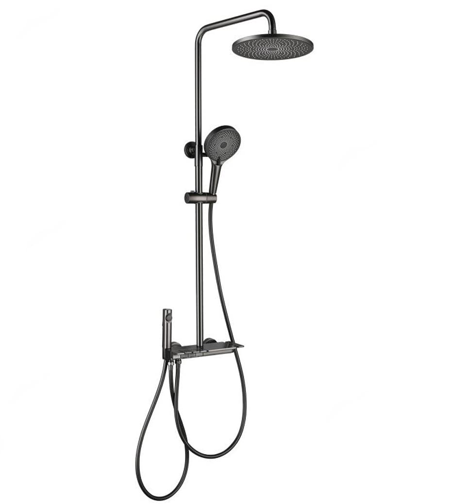 Pistolet de Douche à Pression, Pommeau de Douche à Effet Pluie for Salle Bain avec douchette