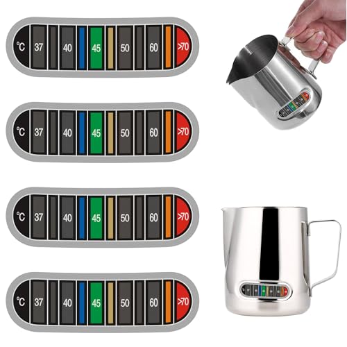4Pcs Milk Thermometer Temperature Stickers with Thermometer Up to 70