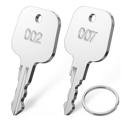 Schlüssel für TSA007 TSA002, Ancable 2 Stück TSA 007 002 Schlüssel Gepäckschlüssel, Master Key für TSA007/002 Kompatibel mit Gepäck Koffer Passwort Schlösser TSA Schloss